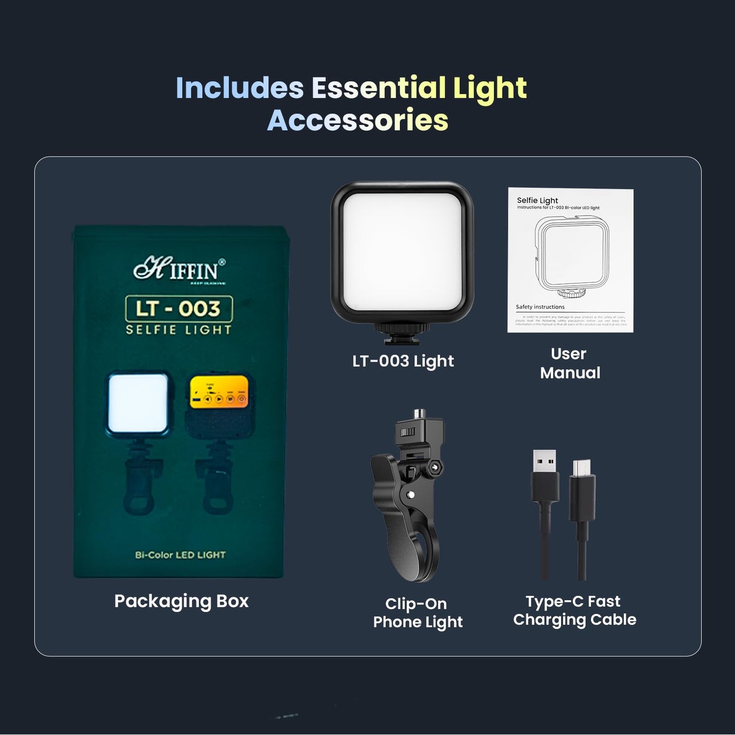 Enzzs Creator Selfie Light – Portable 3-Mode Studio Glow