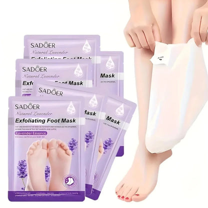 Sadoer Glycolic Acid Foot Peeling Mask (1 Pair), Korean Peeling & Exfoliating | Deep Exfoliation with Glycolic Acid, Removes Dead Skin, Cruelty-Free, Foot Peel Off Mask