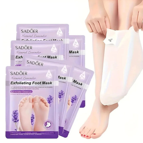 Sadoer Glycolic Acid Foot Peeling Mask (1 Pair), Korean Peeling & Exfoliating | Deep Exfoliation with Glycolic Acid, Removes Dead Skin, Cruelty-Free, Foot Peel Off Mask