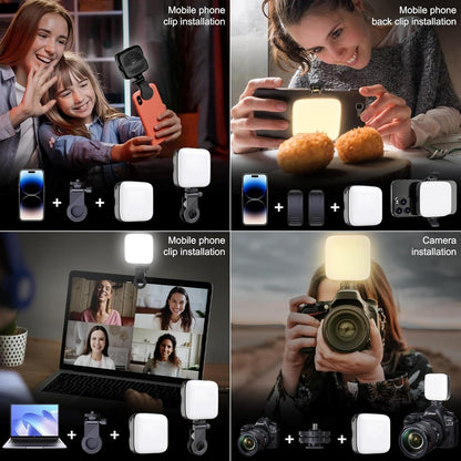 Enzzs Creator Selfie Light – Portable 3-Mode Studio Glow