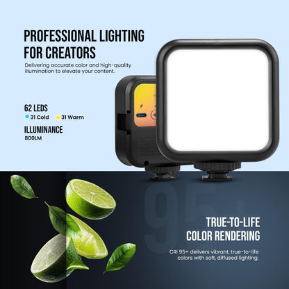 Enzzs Creator Selfie Light – Portable 3-Mode Studio Glow
