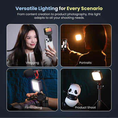 Enzzs Creator Selfie Light – Portable 3-Mode Studio Glow